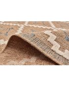 Tappeto effetto juta TULUM 9041 beige/blu