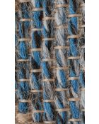 Tappeto effetto juta TULUM 9041 beige/blu