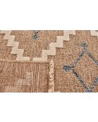 Tappeto effetto juta TULUM 9041 beige/blu