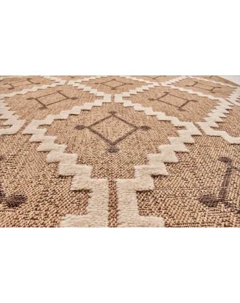 Tapis aspect jute TULUM 9041 marron