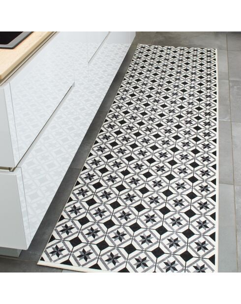 AZULEJO 754 zwart/wit tapijt