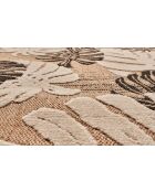 Tapis aspect jute TULUM 9062 beige/noir
