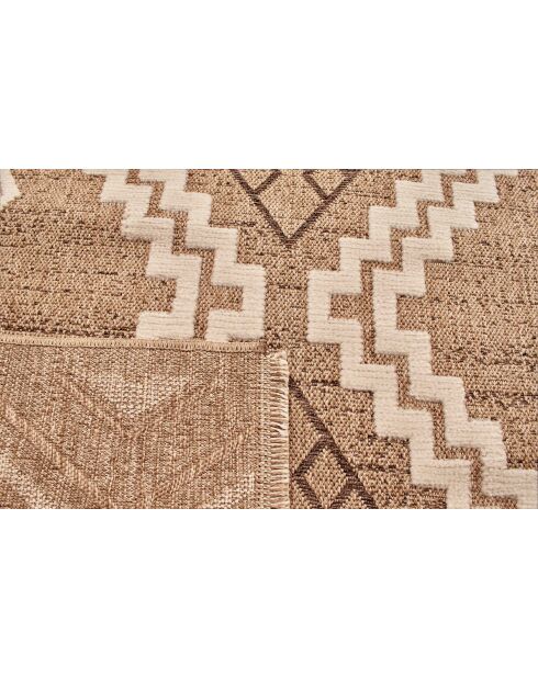 Tapis aspect jute TULUM 9054 marron