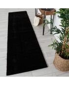 Tapis shaggy doux Cosy 902 uni noir