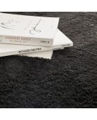 Tapis shaggy doux Cosy 902 uni noir