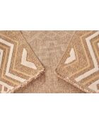 Tapis aspect jute TULUM 9054 beige/jaune