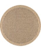 Housse de coussin aspect Jute Nature 8751 marron