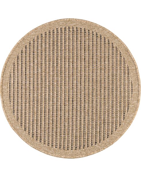 Housse de coussin aspect Jute Nature 8751 marron