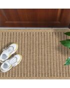 Housse de coussin aspect Jute Nature 8751 marron