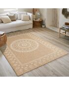 Fodera per cuscino Nature 8874, bianco/beige, effetto juta