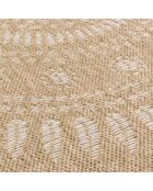 Fodera per cuscino Nature 8874, bianco/beige, effetto juta