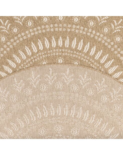 Fodera per cuscino Nature 8874, bianco/beige, effetto juta