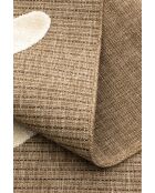Tapis Palma 9493 marron/blanc