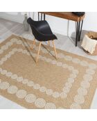Fodera per cuscino Nature 8868, bianco/beige, effetto juta