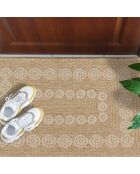 Fodera per cuscino Nature 8868, bianco/beige, effetto juta