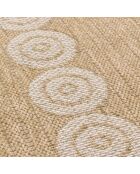 Fodera per cuscino Nature 8868, bianco/beige, effetto juta
