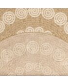 Fodera per cuscino Nature 8868, bianco/beige, effetto juta