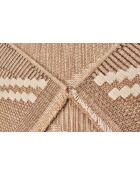 Tapis aspect jute TULUM 9048 marron