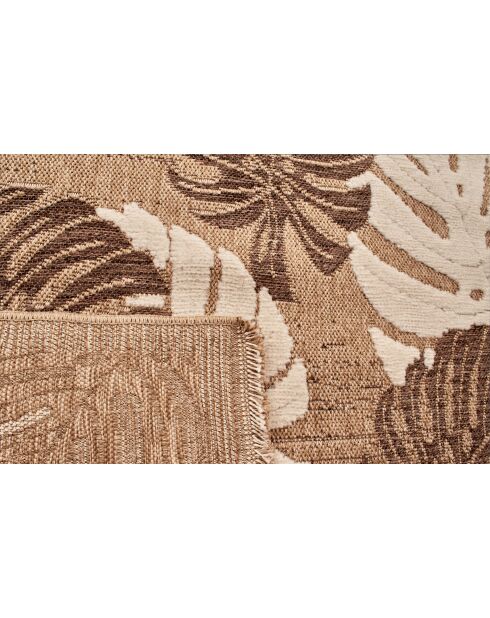Tapis aspect jute TULUM 9062 marron