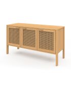 Anrichte Eve mit 3 Türen aus Dosenholz - 110x40x60 cm