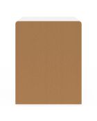 2 Tables de chevet organiques blanches - 40x40x50 cm