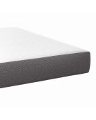 Memory-Foam-Matratze, 20 cm dick, weiß und grau, 140 x 190 cm