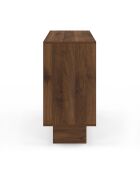 Comò a 6 cassetti Yumi in legno effetto noce - 108x40x80 cm