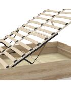 Cassettiera Malta con effetto legno naturale - 140x190 cm