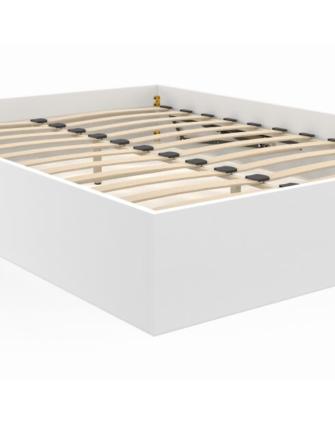 Lit coffre Malta blanc - 140x190 cm