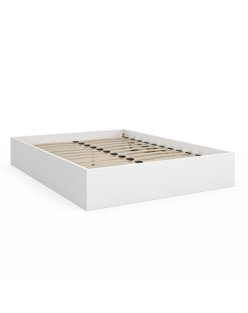 Lit coffre Malta blanc - 140x190 cm
