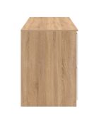 Mobile lavabo sospeso Tom 4 cassetti bianco/legno - 120x45x60 cm