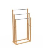 Porte-serviettes Maya 3 niveauxen bambou - 45x21x82 cm