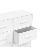 Commode Uma 6 tiroirs blanche - 80x30x70 cm