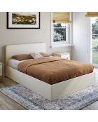 Lockenbett Louise mit Boxspringbett und abgerundetem Kopfteil 140x190cm