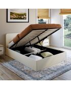 Lockenbett Louise mit Boxspringbett und abgerundetem Kopfteil 140x190cm
