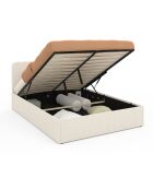 Lockenbett Louise mit Boxspringbett und abgerundetem Kopfteil 140x190cm