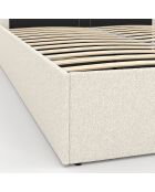 Lockenbett Louise mit Boxspringbett und abgerundetem Kopfteil 140x190cm