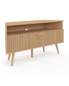 Meuble TV d'angle Faustine bois - 110x30x54 cm