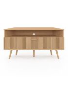 Meuble TV d'angle Faustine bois - 110x30x54 cm