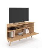 Meuble TV d'angle Faustine bois - 110x30x54 cm