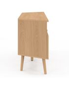 Meuble TV d'angle Faustine bois - 110x30x54 cm