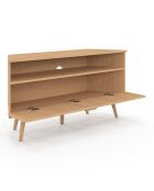 Meuble TV d'angle Faustine bois - 110x30x54 cm