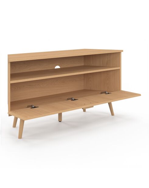Meuble TV d'angle Faustine bois - 110x30x54 cm