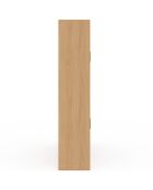 Bibliothèque Faustine 11 compartiments bois - 90x30x143 cm