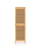 Armoire Eve 1 porte cannage bois - 38x39.5x132 cm
