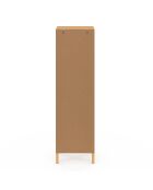 Armoire Eve 1 porte cannage bois - 38x39.5x132 cm