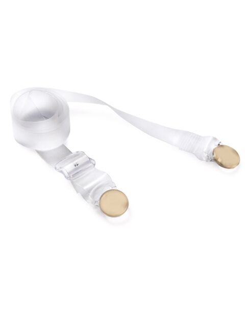 Bretelles transparentes doré