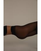 Set di 2 collant neri semitrasparenti