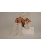 Calzini in lana di alpaca color crema