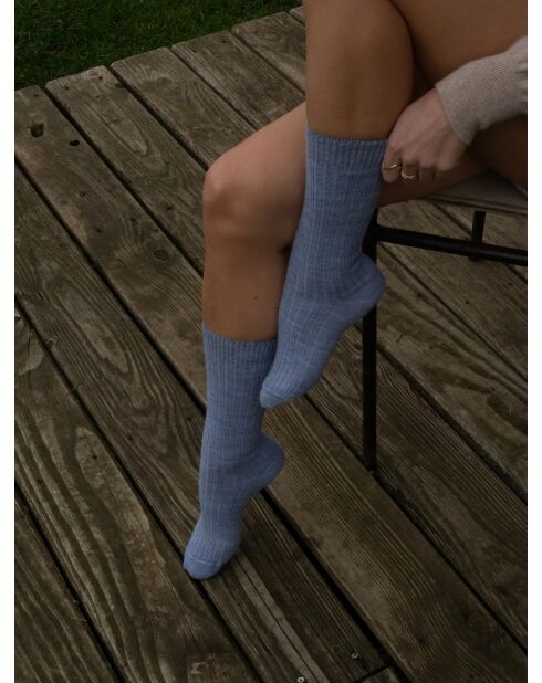 Calzini in lana di alpaca Azur